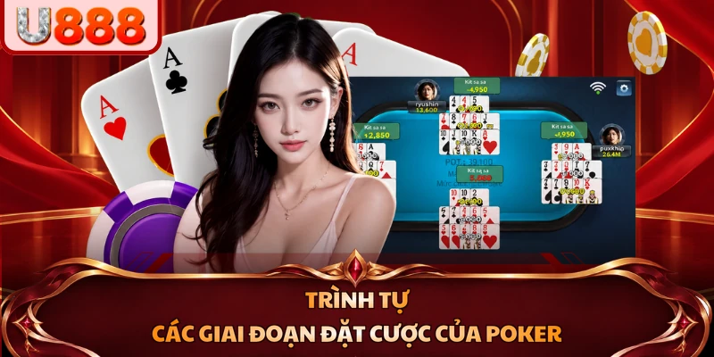 Trình tự các giai đoạn đặt cược của Poker